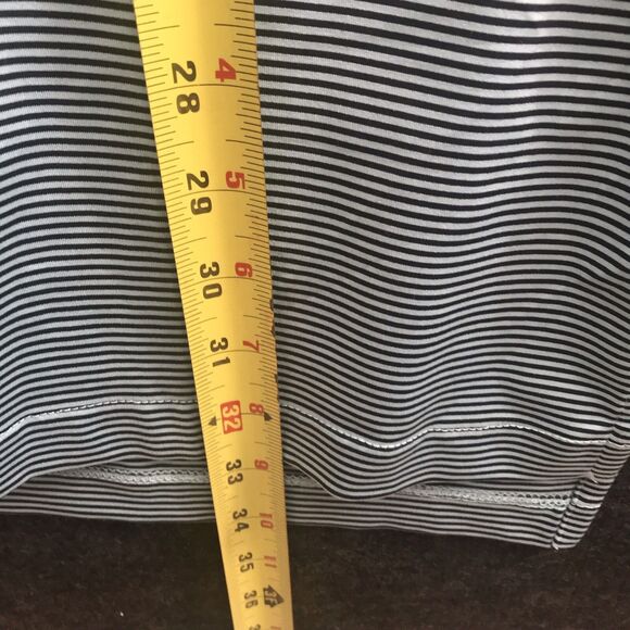 Dunning Golf Polo Men’s Large Short Sleeve Blue & Black Stripe Dri Fit 1901 - Picture 10 of 10